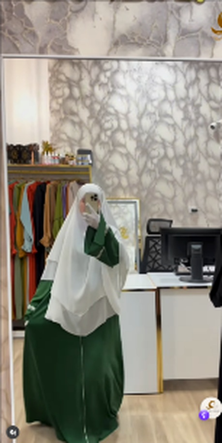 Instagram Hijab Store Islamic - Abaya Verde Floresta